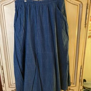 Curator SF fawn 100% cotton midi skirt